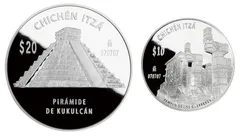 20・10ペソ銀貨