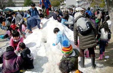 雪山の様子