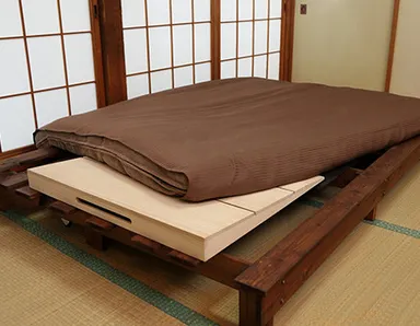 ベッドマットの下に敷きこむ