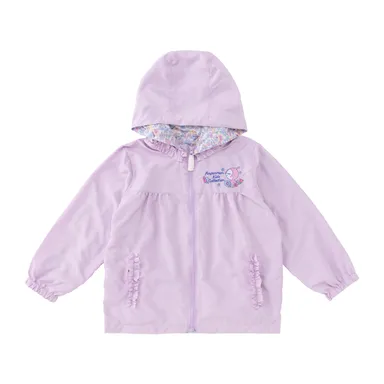 リバーシブル小花柄ブルゾン(ラベンダー)