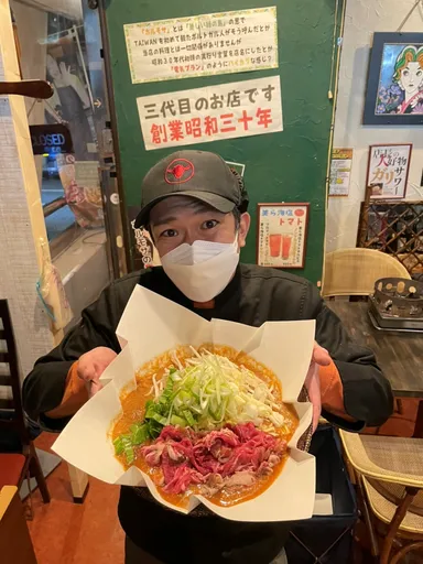 「羊肉」を無料提供