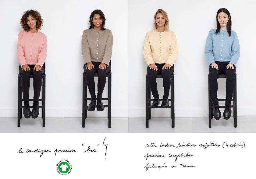 アニエスベー、カーディガンプレッションの新作 「Le cardigan 