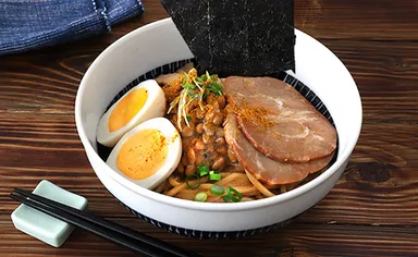 まぜそば風スパイシーカレー納豆