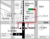 ▲渋谷ラーニングスタジオ 地図