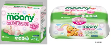 『ムーニー おしりふき こすらずスッキリ』商品イメージ