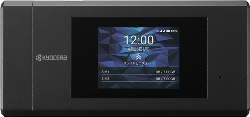 京セラの5G対応デバイス「K5G-C-100A」
NTT東日本のローカル5Gサービス
「ギガらく５Ｇ」との接続検証が完了