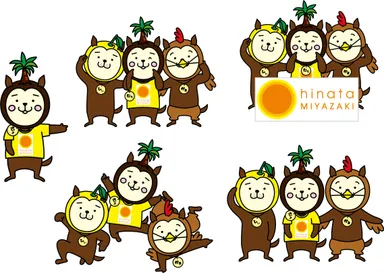 ひなたロゴマーク×みやざき犬