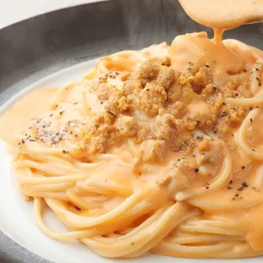 ウニのカルボナーラソース