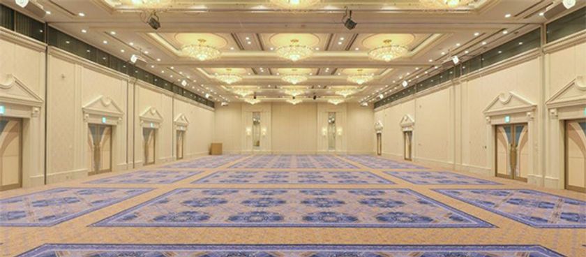 蒲刈(かまがり)の渚をデザインコンセプトに
大宴会場「皇城(おうじょう)」の内装をリニューアル
2022年3月1日（火）に完工