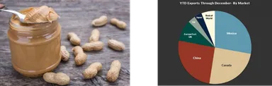 2021年の米国産ピーナッツおよびピーナッツバターを含むピーナッツ加工品の最大の輸出先は“メキシコ”