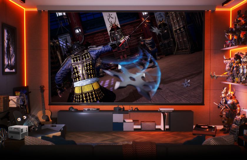 投影サイズ：約30インチ〜180インチ！ 大迫力の映像をお楽しみいただけ