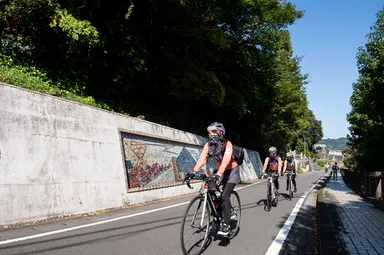 ［サイクリングコース］のどかな砥部焼の里を自転車で走る