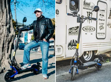 180cmの男性も安定して乗ることができます