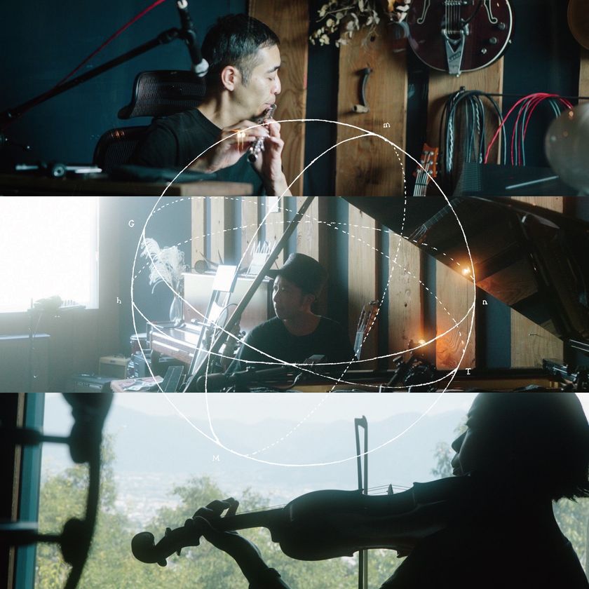 haruka nakamuraがプラネタリウムライブのステージに
『LIVE in the DARK tour w/orbe(haruka nakamura+田辺玄)×Meadow』