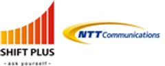 シフトプラス株式会社　NTTコミュニケーションズ株式会社のロゴ