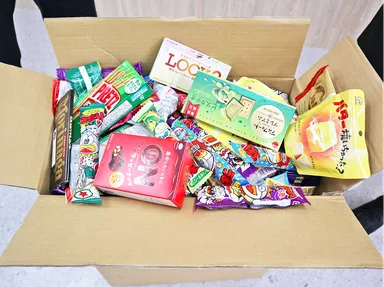 寄付したお菓子