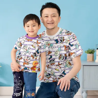 いっぱい柄どんぶりまんトリオTシャツ