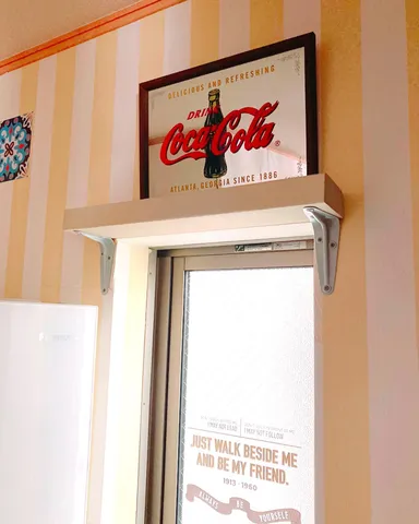 アイアン棚受けの飾り棚(Sサイズブルー)