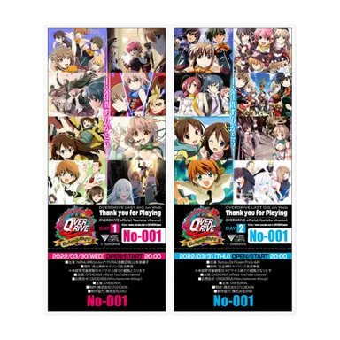 チケット風ステッカー