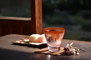 【見返り美人デザイン】江戸硝子オールドグラス