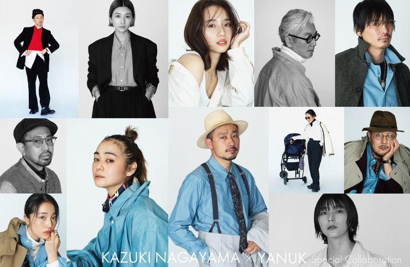 人気フォトグラファー長山一樹さんとYANUKの
初となるコラボレーションが実現！
ユニセックスで着られる“究極のシャツ”2022年3月31日(木)発売