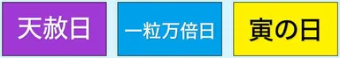 大開運日