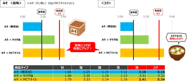 検証結果：みそ(だし無し)