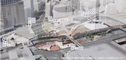 JR三ノ宮新駅ビル及びその周辺の乗換動線イメージ