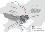 図1. 分析対象とした首都圏の鉄道18路線