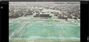 「3D仮想都市浸水シミュレーションモデル」による再現イメージ