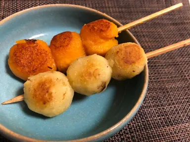 かぼちゃとサツマイモのお団子