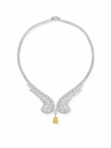 Eagle Yellow Diamond Necklace