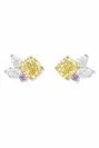 Cluster Yellow Diamond Earrings