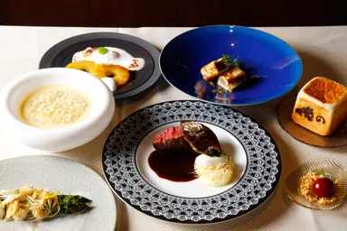 記念日コース料理の一例