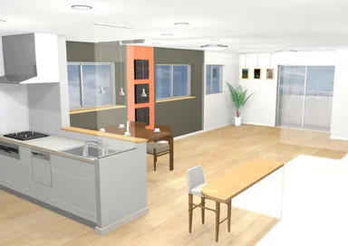 NEW標準仕様のLDK完成予想図