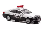 1/43 トヨタ クラウン ロイヤル (GRS210) 2019 沖縄県警察地域課渉外機動警ら隊車両 (渉1)：右前