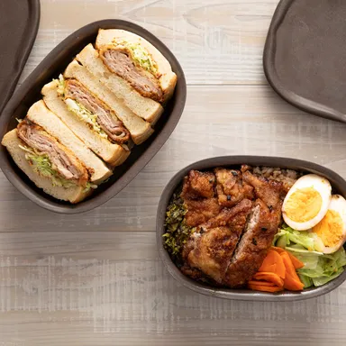 同素材を使ったBENTO box COFFEE