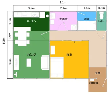 コンテストフィールドの平面図