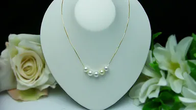 あこやファンシーマルチカラースルーネックレス