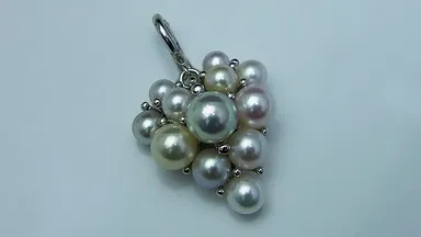 あこやファンシーマルチカラーペンダント