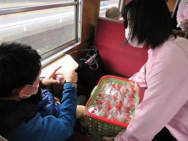 過去の「SLちちぶストロベリーエクスプレス」の様子