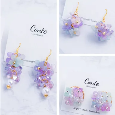 色づく紫陽花　太陽光の下での色変化