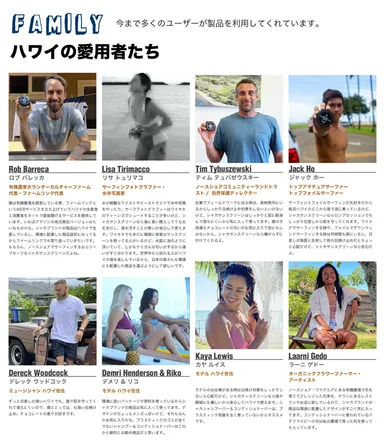ハワイの愛用者たち