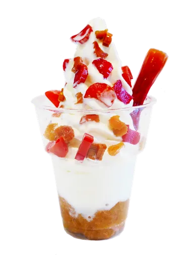 ルバーブソフトクリーム