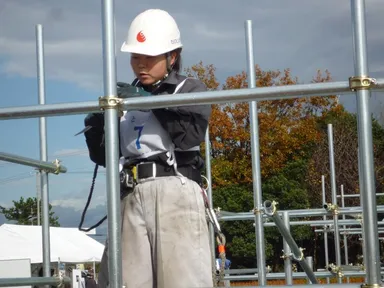 技能五輪全国大会　とび職種競技1