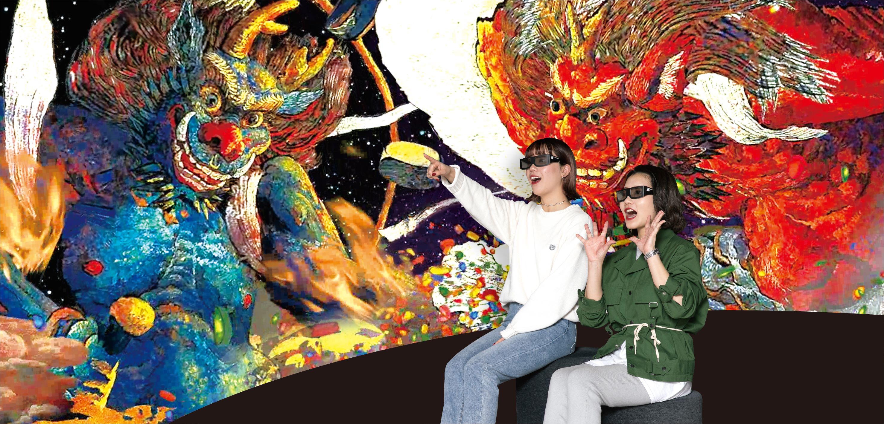 迫力満点の3D映像や画家とつながるVR映像で、新感覚アート体験を満喫!GWは大人も子どもも楽しめる!体験型ミュージアム「絹谷幸二 天空美術館」