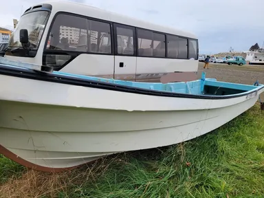 海洋漂着ゴミの運搬船