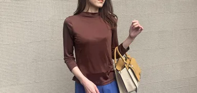 大人キレイシャツ_ブラウン2