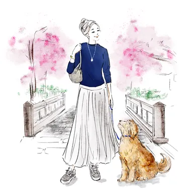 大人キレイシャツ紺