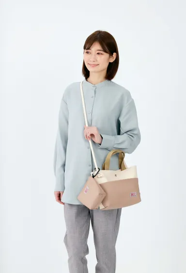 商品を作る際に余った端材が生まれ変わる！COL：ホワイト＆ココアブラウン